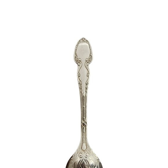 Set of 2 Tiffany & Co Broom Corn Sterling Silver Grapefruit Spoons w/Mono #15281 - Picture 6 of 10